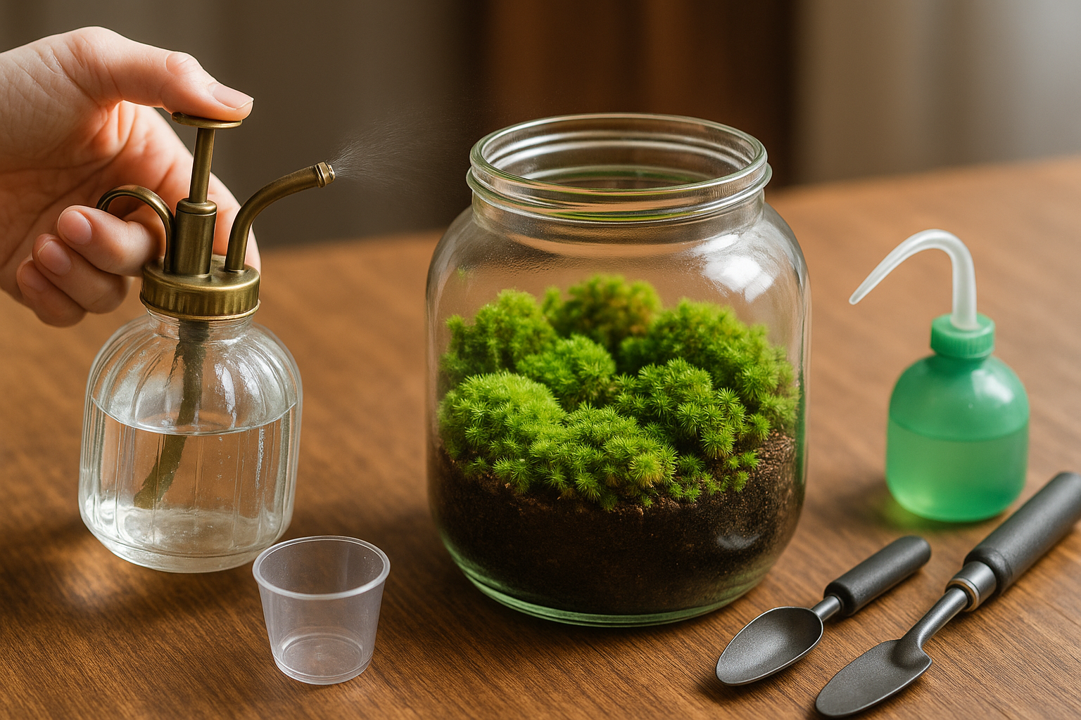 苔テラリウム水やり法徹底比較のイメージ