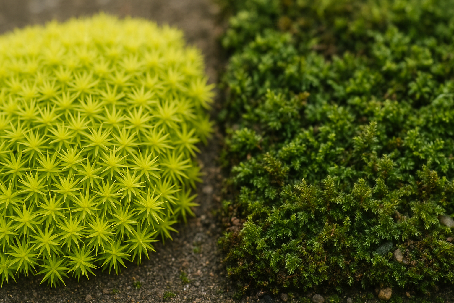 スナゴケ vs 他の苔の特徴比較